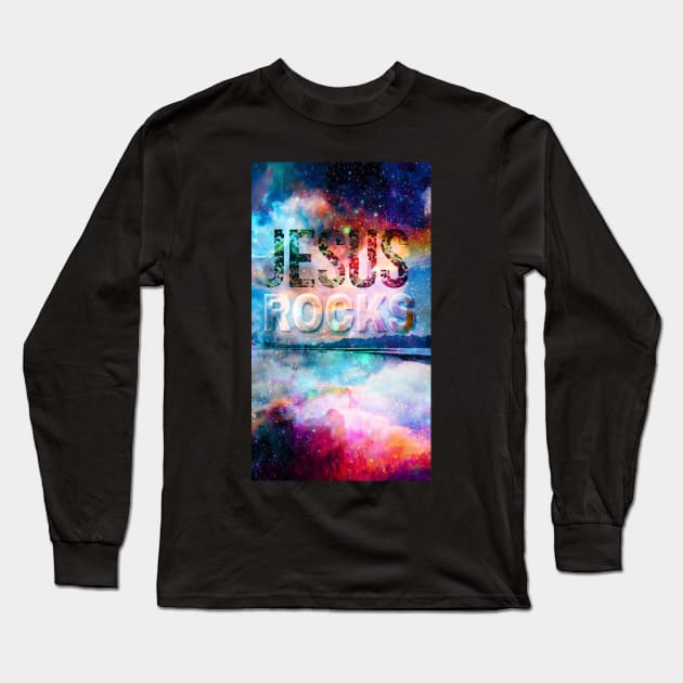 Jesus Rocks Long Sleeve T-Shirt by wonderwoman0317